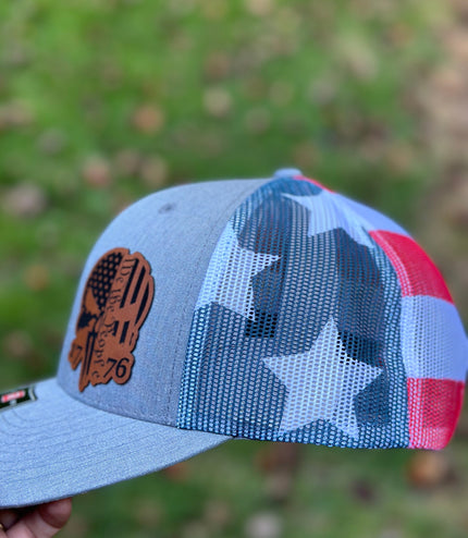 We the people Punisher 1776, leatherette patch hat,
