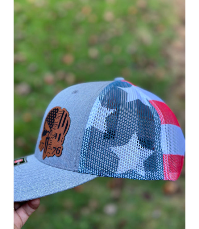 We the people Punisher 1776, leatherette patch hat,