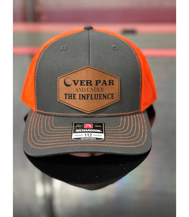 Over par and under the influence, golf hat, Father’s Day