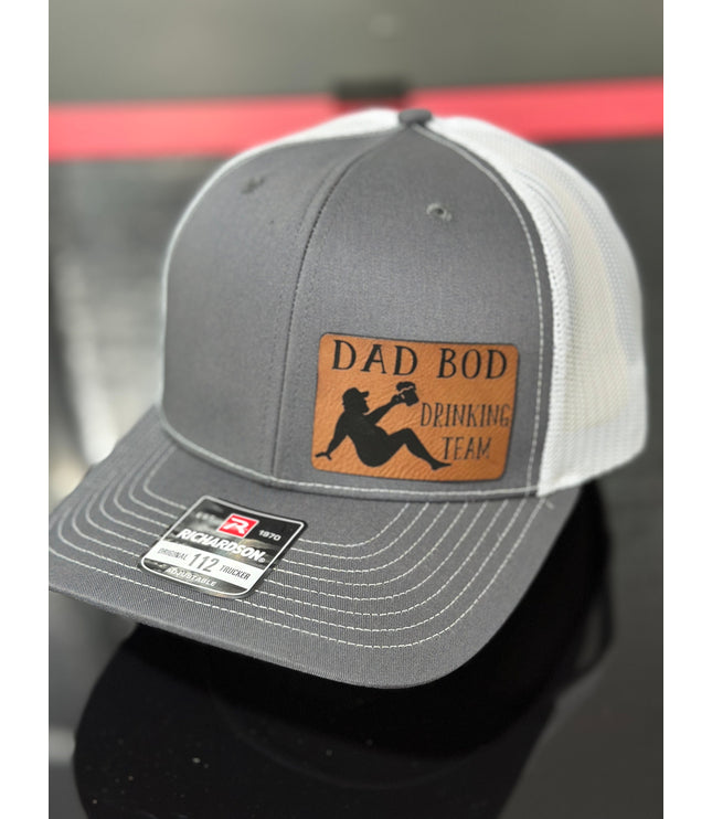 Dad Bod, Drinking team, leatherette patch hat
