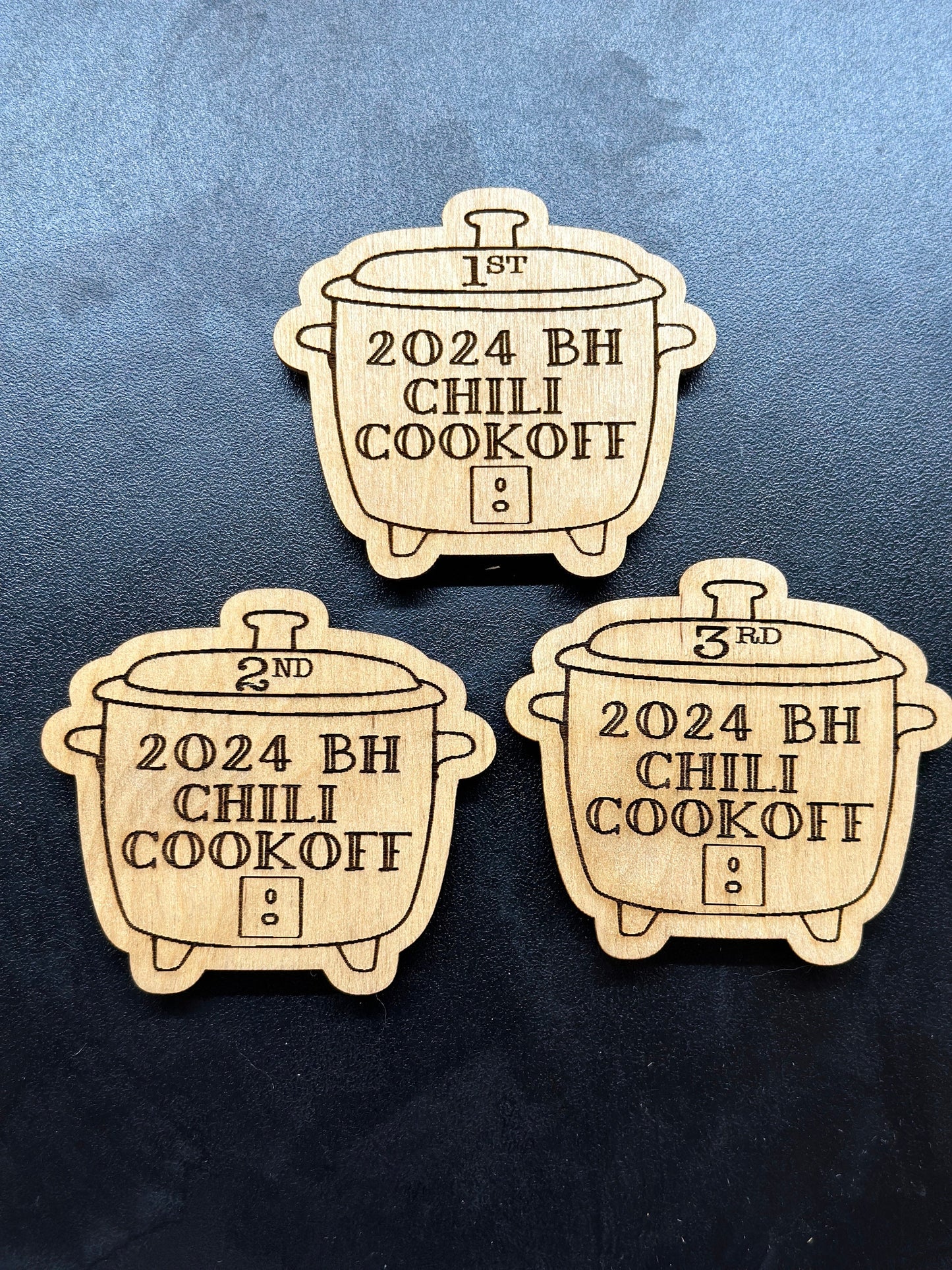 Chili cook off, smoker magnet, Traeger, chili prize, cook off prize, judge magnet, customized cook off