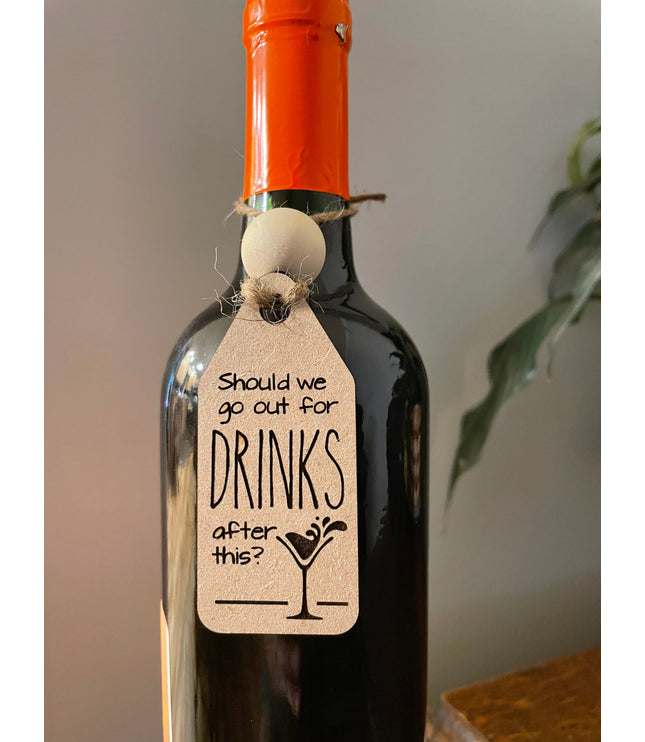 Wine tag, gift tag, bridal shower, wedding gift, wine charm, birthday, housewarming, hanger, stocking stuffer, christmas