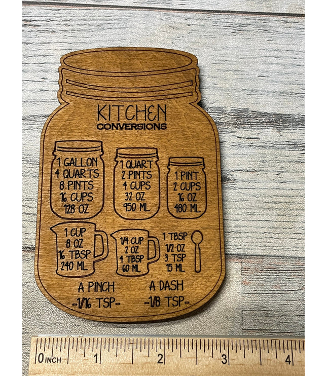 Kitchen Conversion Magnet: Cooking Conversions