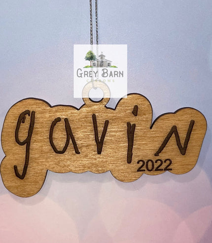 Engraved Handwriting ornament, or magnet, Childs handwriting, parents, grandparents handwriting