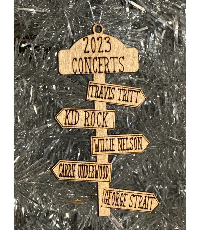Travel Ornament, Trips, Vacation Ornament, Personalized Ornament, Adventure List Christmas Ornament, Street Sign Ornament