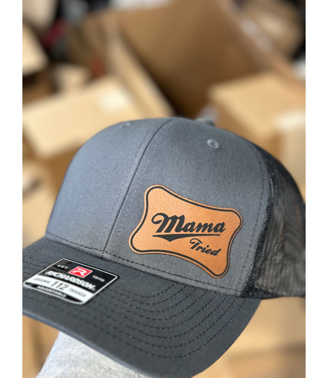 Mama Tried Leatherette patch hat