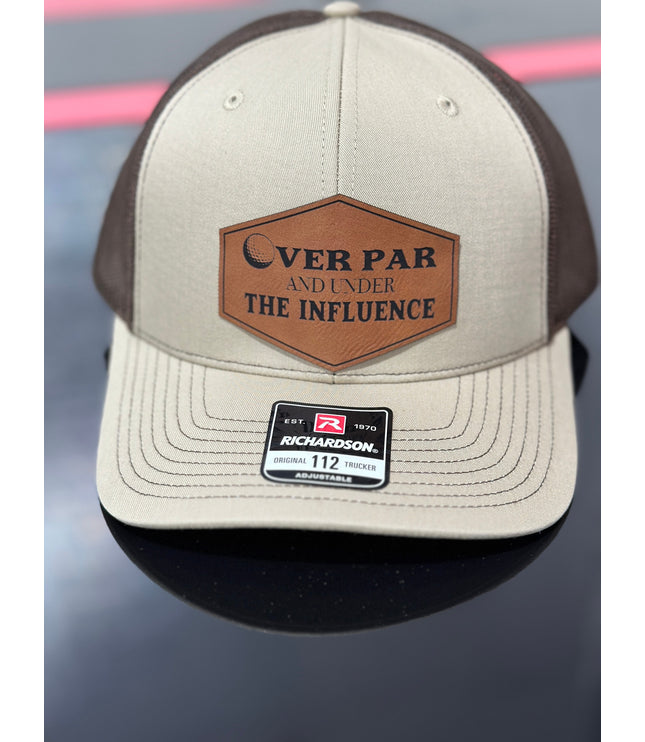 Over par and under the influence, golf hat, Father’s Day