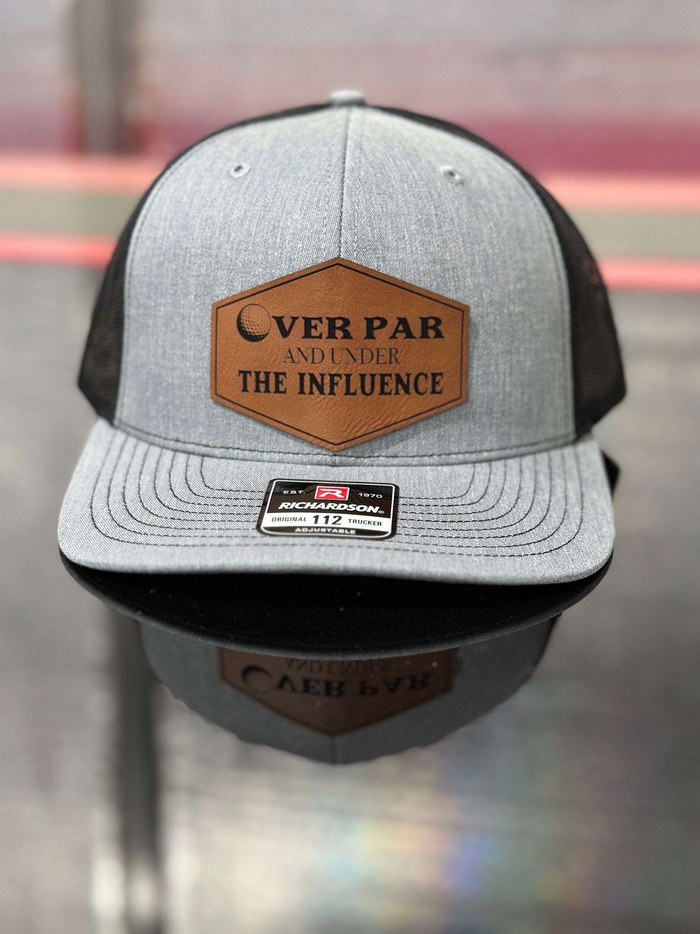 Over par and under the influence, golf hat, Father’s Day