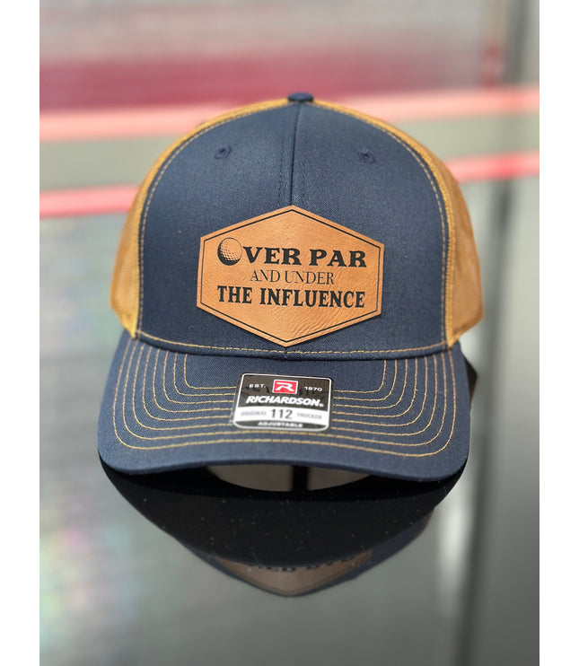 Over par and under the influence, golf hat, Father’s Day