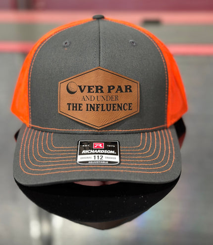 Over par and under the influence, golf hat, Father’s Day