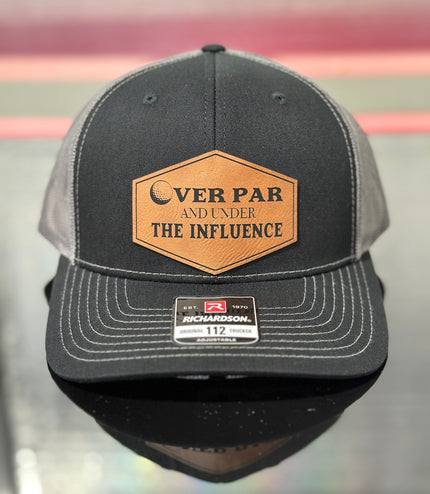 Over par and under the influence, golf hat, Father’s Day
