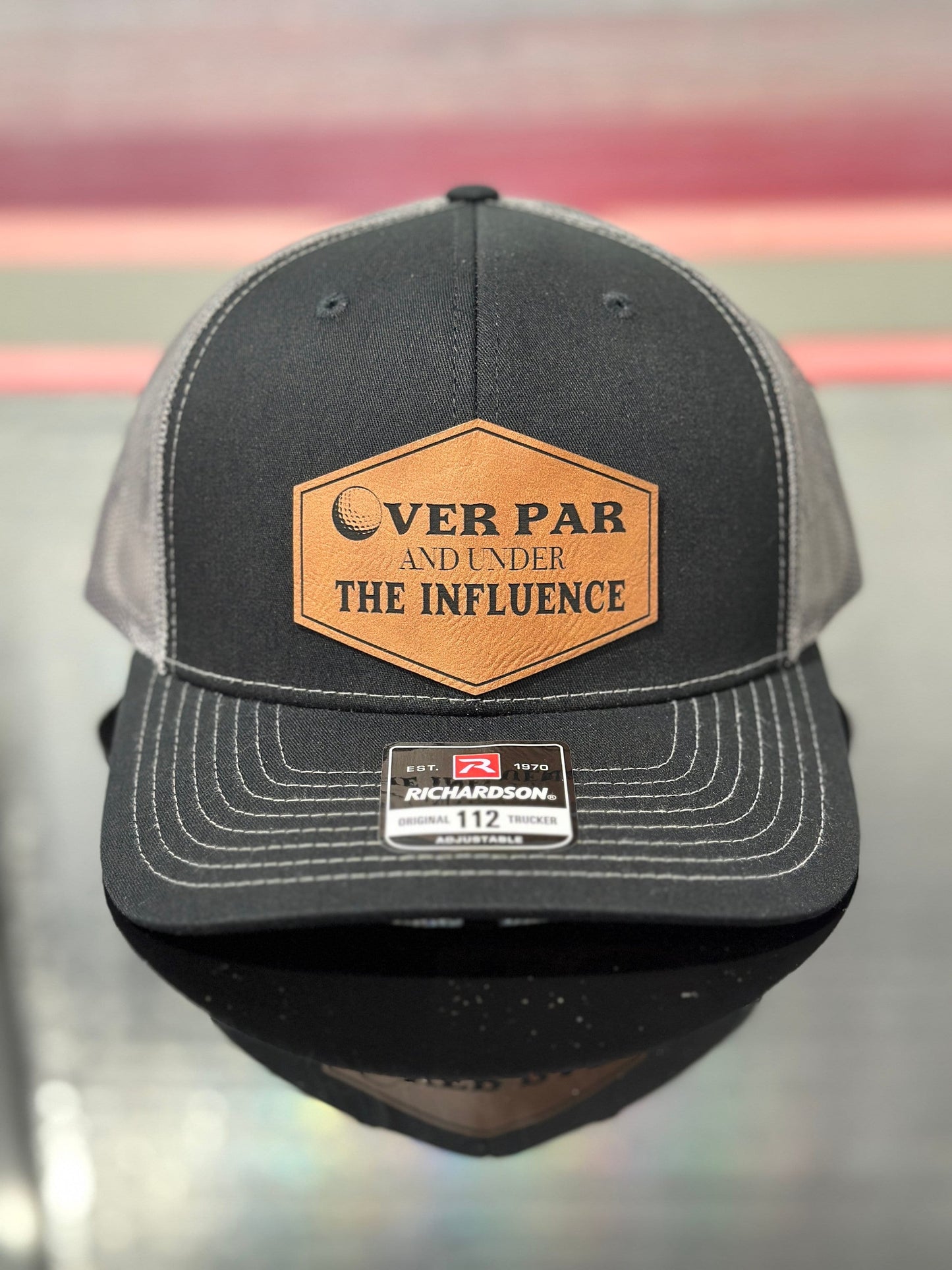 Over par and under the influence, golf hat, Father’s Day