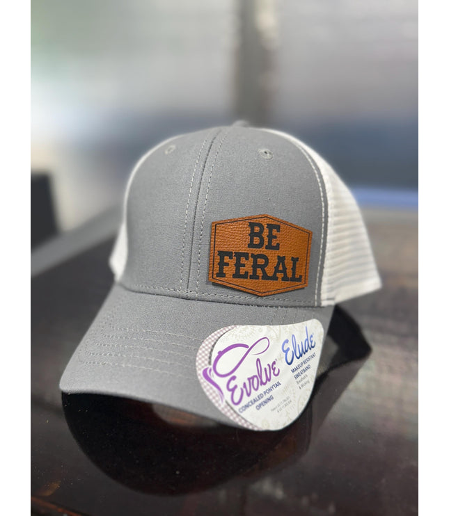 Be Feral , Leatherette patch hat,