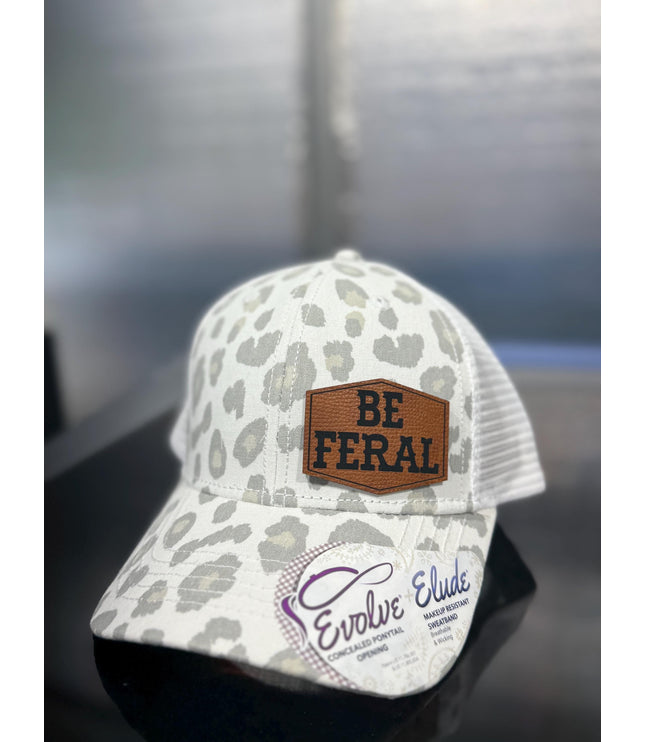 Be Feral , Leatherette patch hat,