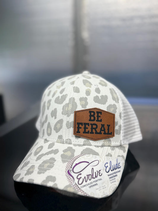 Be Feral , Leatherette patch hat,