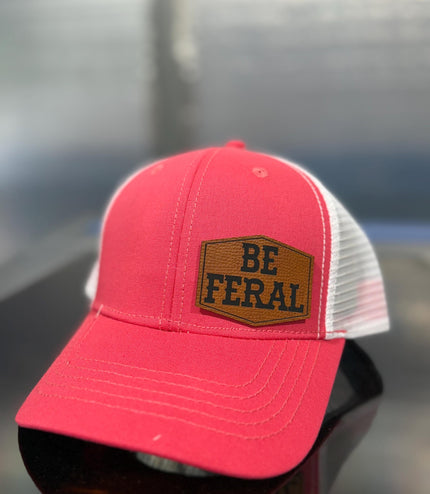 Be Feral , Leatherette patch hat,