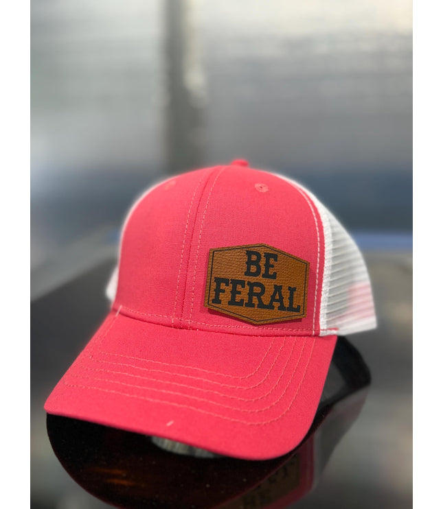 Be Feral , Leatherette patch hat,