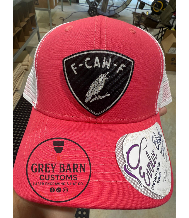 F Caw F, crow, funny hat