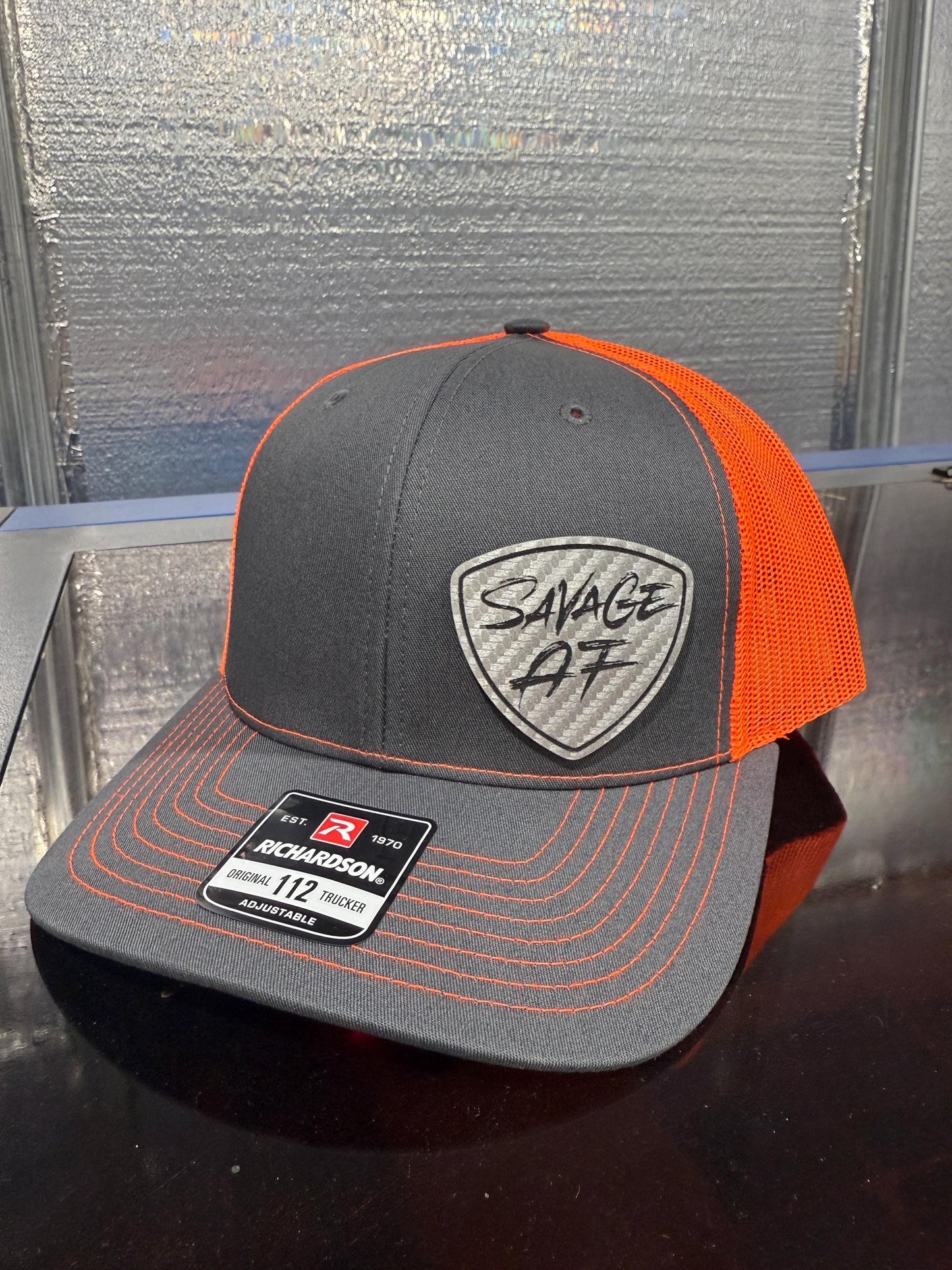 Savage AF, hat, silver patch