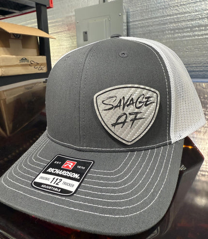Savage AF, hat, silver patch