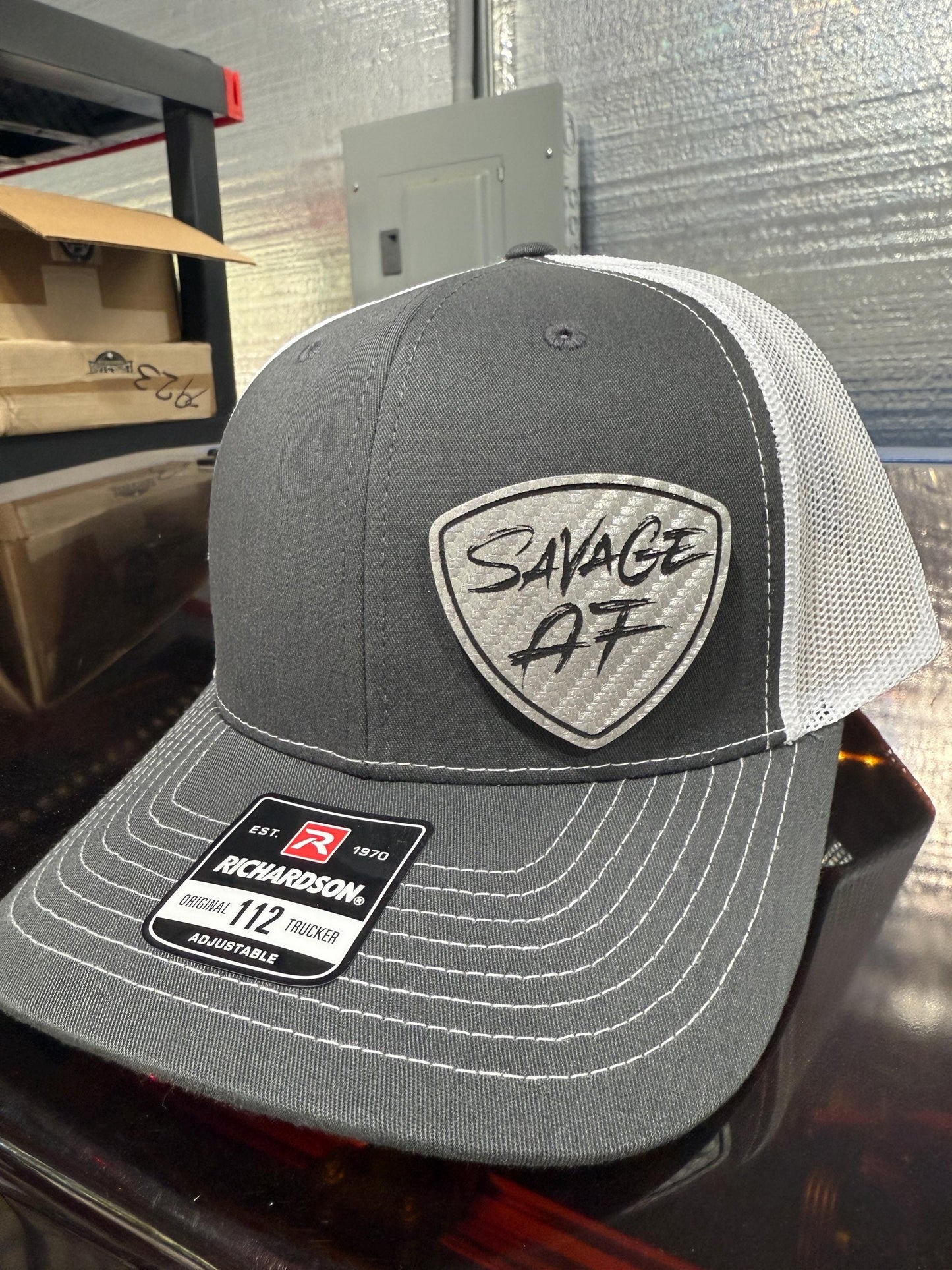 Savage AF, hat, silver patch