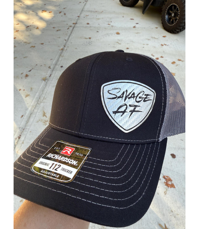 Savage AF, hat, silver patch