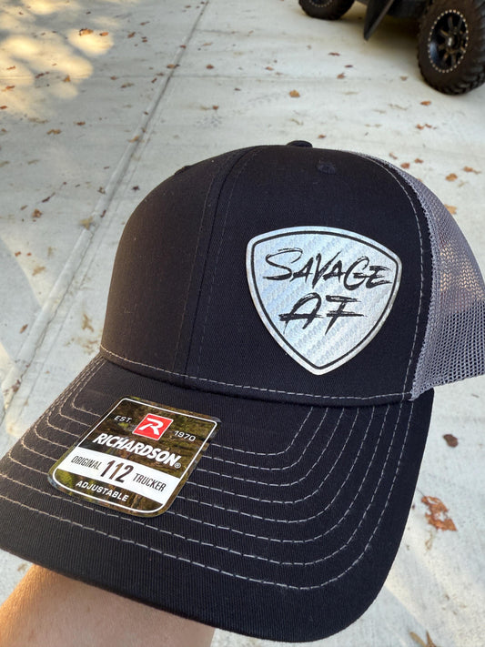Savage AF, hat, silver patch