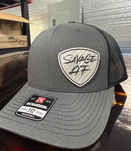 Savage AF, hat, silver patch