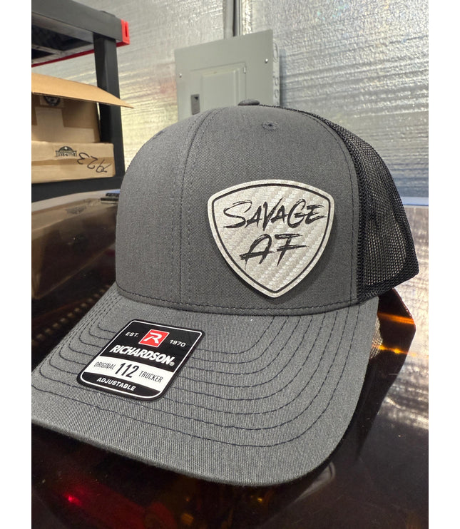 Savage AF, hat, silver patch