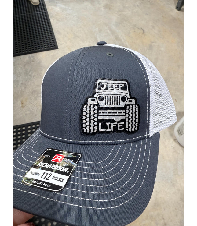 Jeep, jeep life, jeep lover,  hat, leatherette patch hat