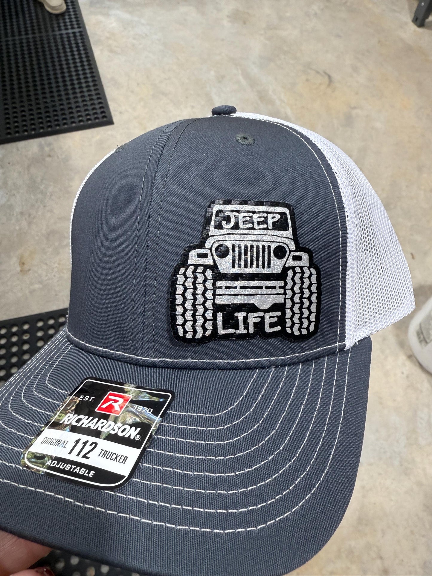 Jeep, jeep life, jeep lover,  hat, leatherette patch hat