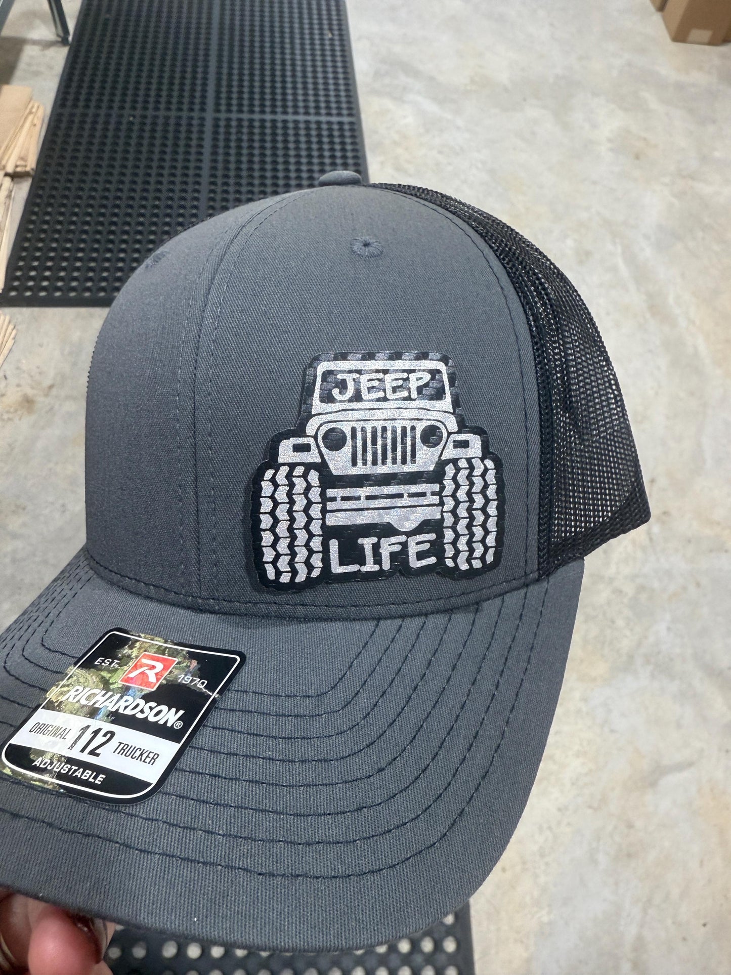 Jeep, jeep life, jeep lover,  hat, leatherette patch hat