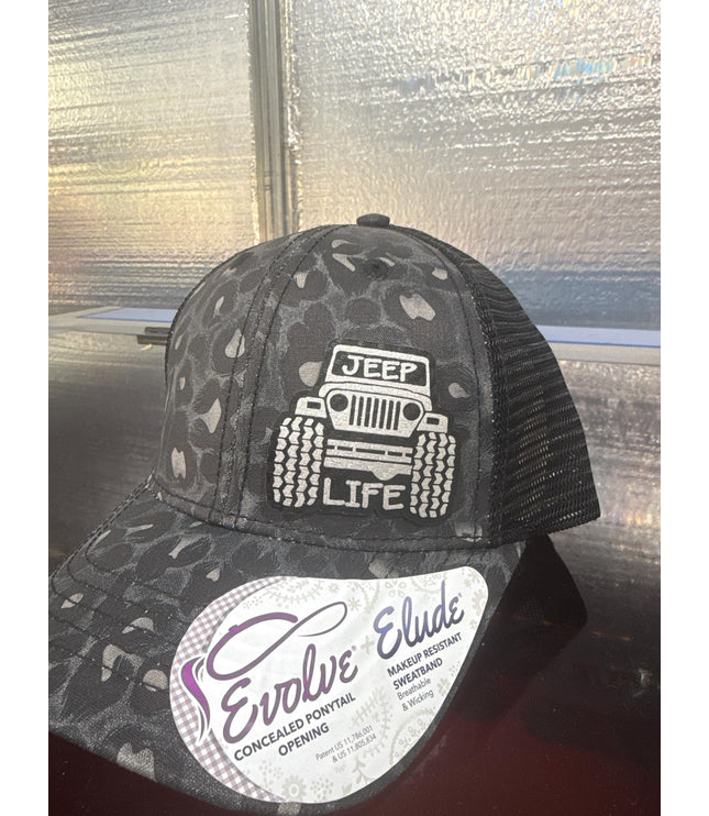 Jeep, jeep life, jeep lover,  hat, leatherette patch hat