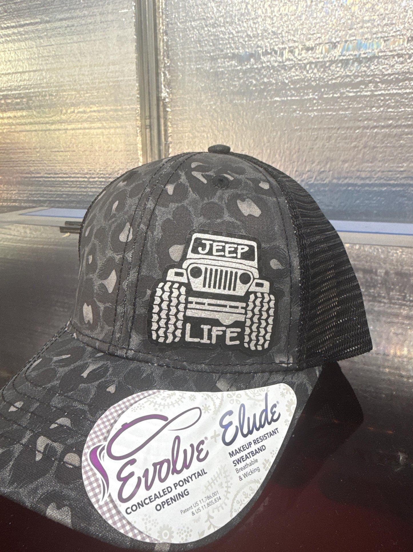 Jeep, jeep life, jeep lover,  hat, leatherette patch hat