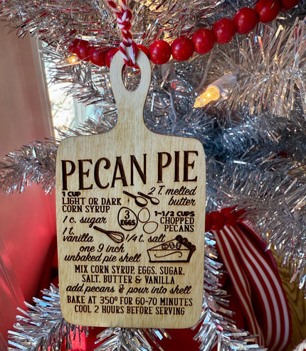 Recipe Christmas ornaments, Farm house ornament, Mini Recipe, Mini Cutting Board, gift tag