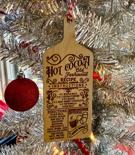 Recipe Christmas ornaments, Farm house ornament, Mini Recipe, Mini Cutting Board, gift tag