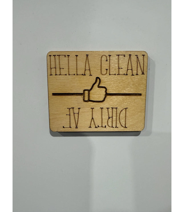 Funny Dirty Clean Dishwasher Magnet: Novelty Gift