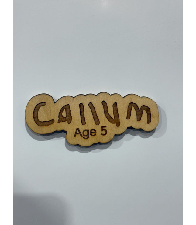 Engraved Handwriting ornament, or magnet, Childs handwriting, parents, grandparents handwriting