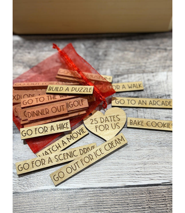 Date night ideas, 25 date nights, wedding gift for couple, couple gift, valentines gift