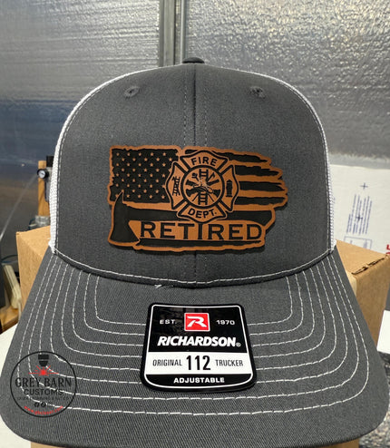 Firefighters, firefighter retired, fireman retired, hat