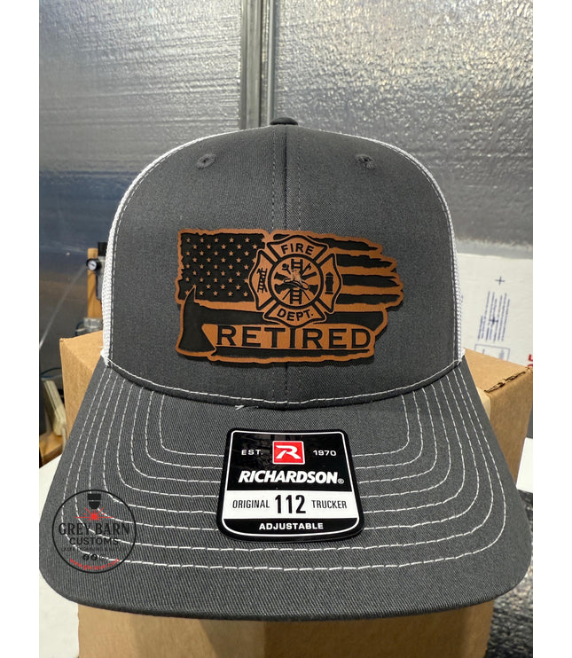 Firefighters, firefighter retired, fireman retired, hat