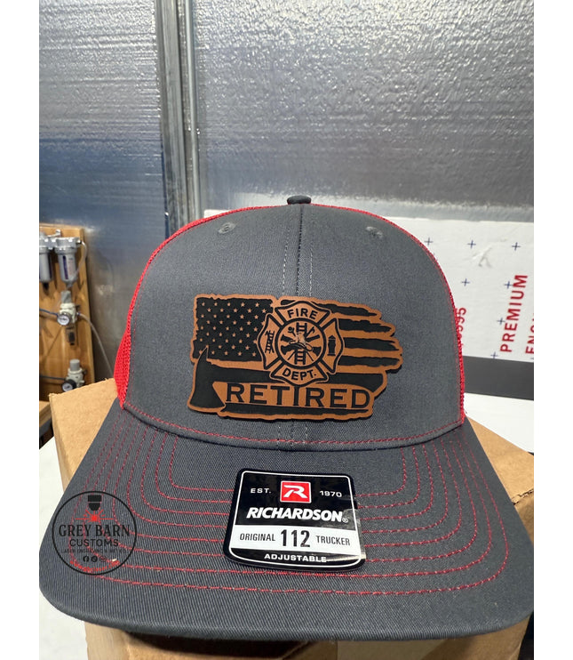 Firefighters, firefighter retired, fireman retired, hat