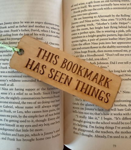 Smut Engraved Wooden Bookmark, Funny bookmark, Gift for Book Lovers