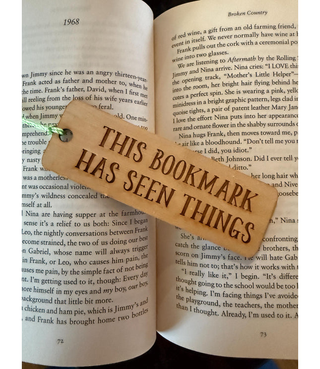 Smut Engraved Wooden Bookmark, Funny bookmark, Gift for Book Lovers