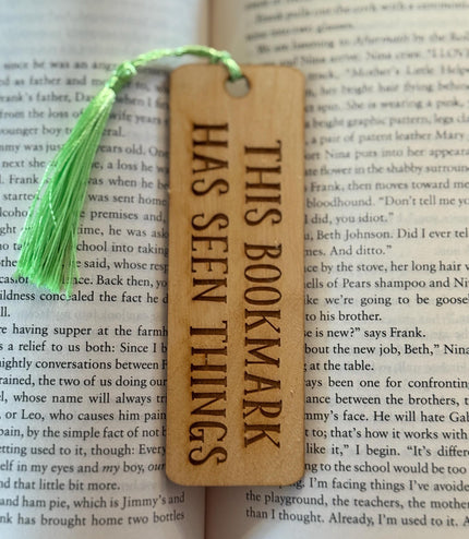 Smut Engraved Wooden Bookmark, Funny bookmark, Gift for Book Lovers