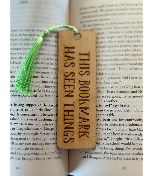 Smut Engraved Wooden Bookmark, Funny bookmark, Gift for Book Lovers