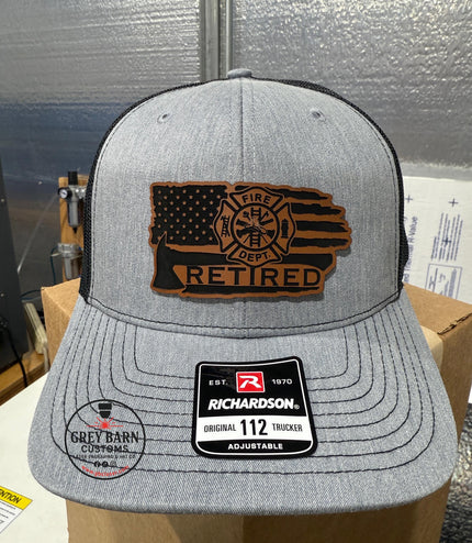 Firefighters, firefighter retired, fireman retired, hat
