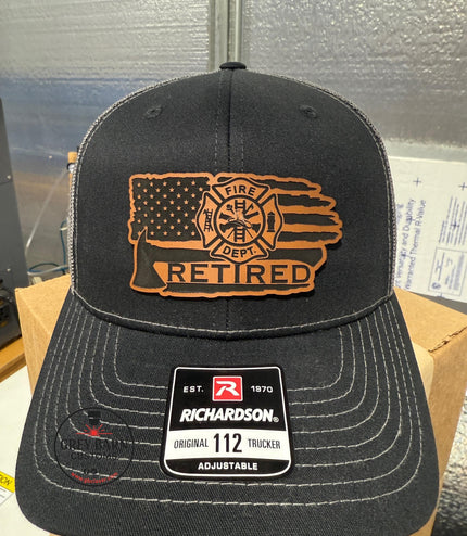 Firefighters, firefighter retired, fireman retired, hat