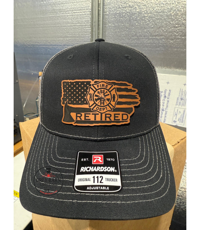 Firefighters, firefighter retired, fireman retired, hat